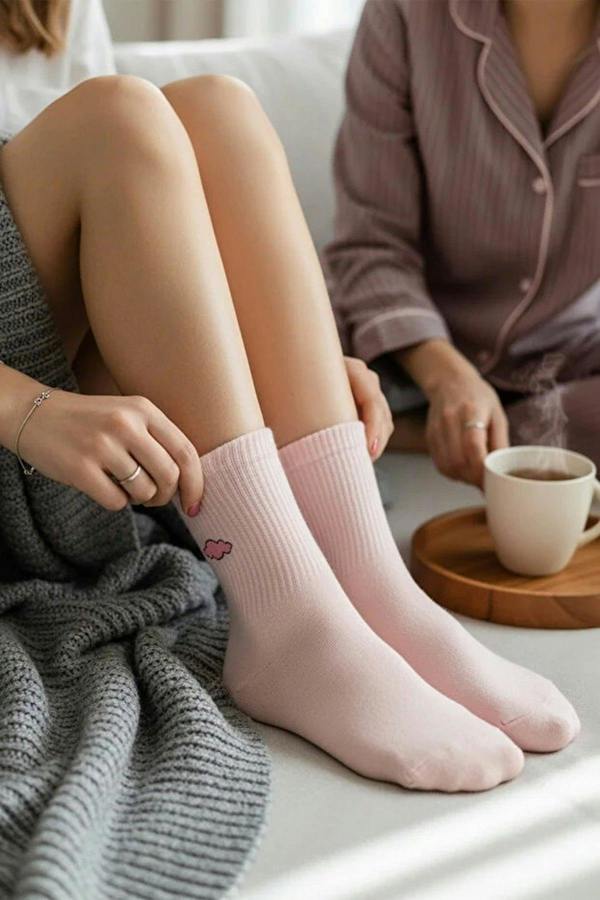 WOVCOR 4-Pack Cotton Knit Socks