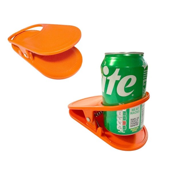 Orange Drink Holder Table Clip OLPRO