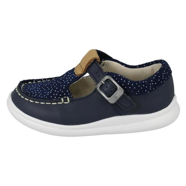 Clarks Girls Clarks Polka Dot Detailed T-Bar Shoes Cloud Rosa T