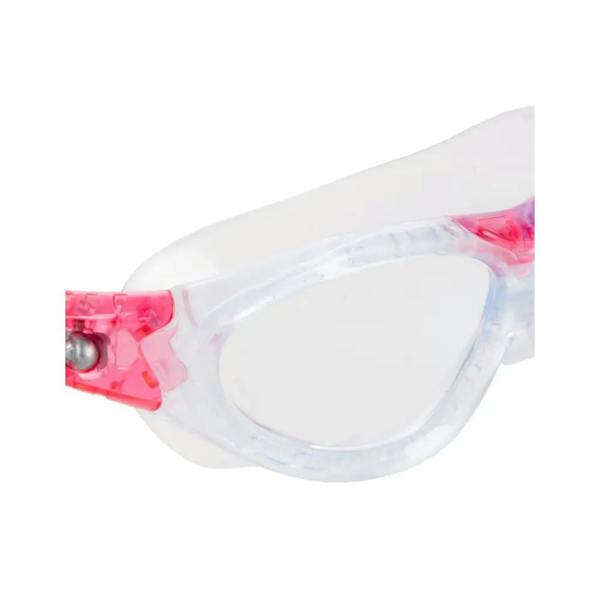 Clear Aquafeel Endurance Pro II swim goggles with pink lenses and adjustable strap