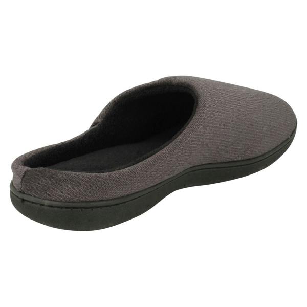 Mens So Comfy Slip On Velour Mule Slippers - Pete
