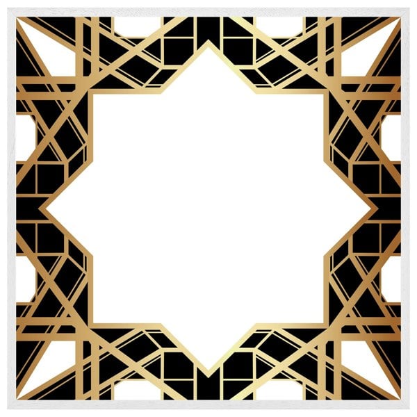 Benjamin Tate Design Art deco star border (Picutre Frame)