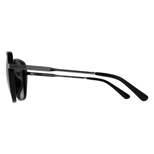 Michael Kors Sunglasses MK2185BU Flatiron 30058G Shiny Black Dark Grey Gradient