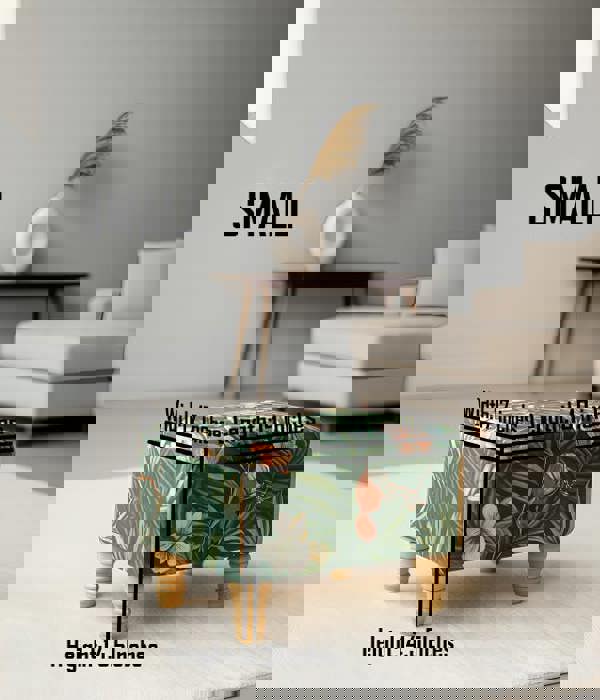 ISTOOLS Premium Green Floral Velvet Ottoman Bench with Storage – Luxury Coffee Table & Pouffe Seating