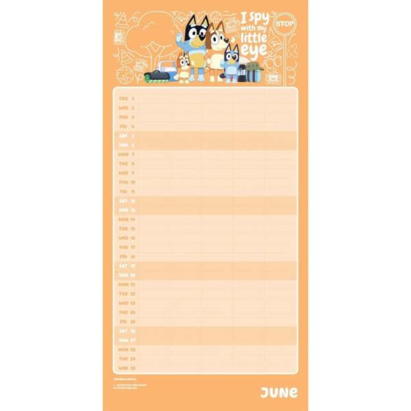 Bluey  Family Planner 2027, Family Planners, Month To View, Entertainment, Gift