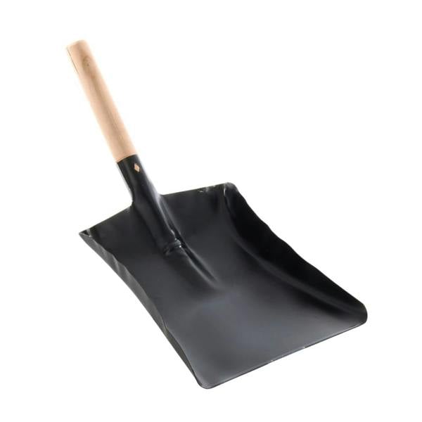 Leecroft Sooty Metal Hand Shovel with Wooden Handle 9'' - One Colour - 