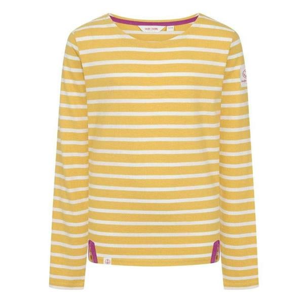Lazy Jacks Girls Breton Top - Maize