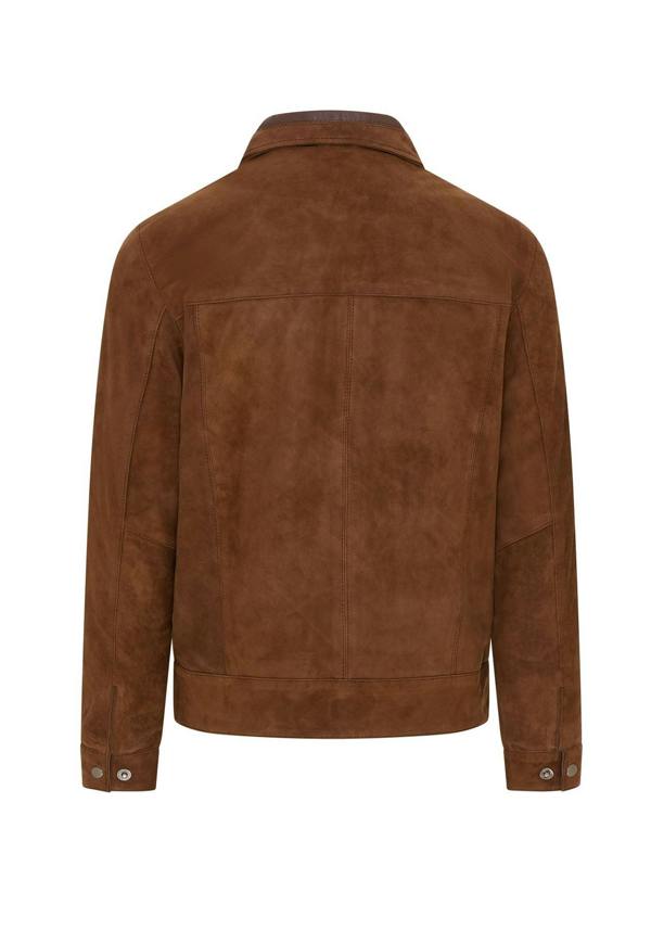 Infinity Leather Mens Retro Classic Suede Leather Harrington Biker Jacket - Bryne