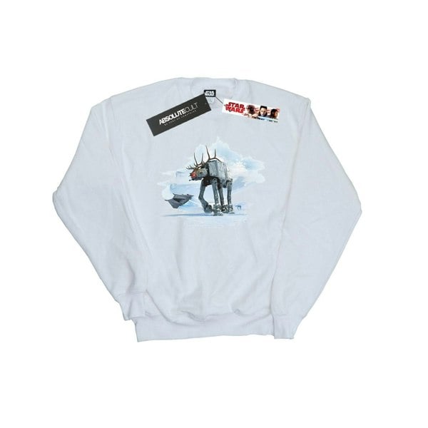 Star Wars Boys Christmas AT-AT Reindeer Sweatshirt - White