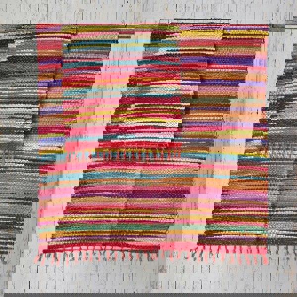 Paper High Multicoloured Recycled Rag Rug