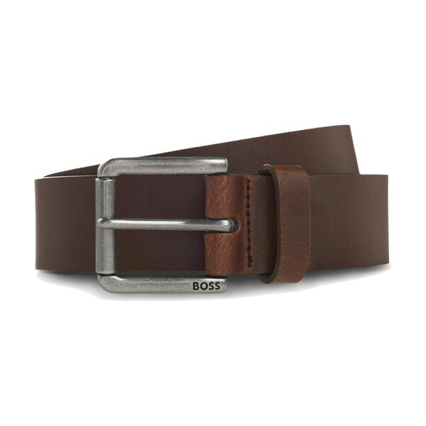 BOSS Joris Leather Belt Dark Brown