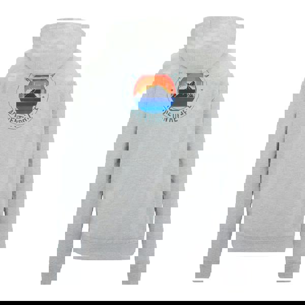 Regatta Mens Cline Back Print Hoodie - Grey Marl/Mediterranea - 