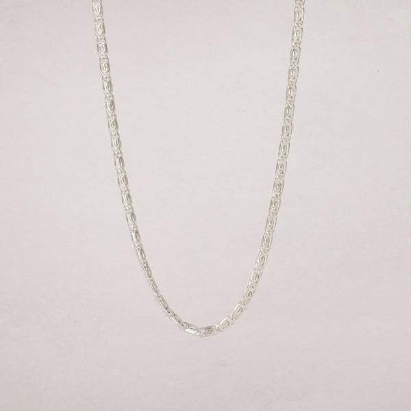 Figaro Chain Necklace Silver 19" - Lila Rasa