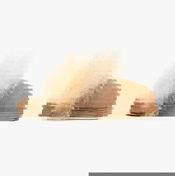 Shepherd EVELINA Womens Sheepskin Mules Chestnut