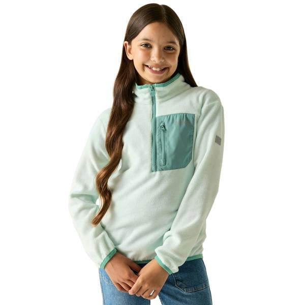 Regatta Childrens/Kids Frankie Half Zip Fleece Top - Ocean Mist - 
