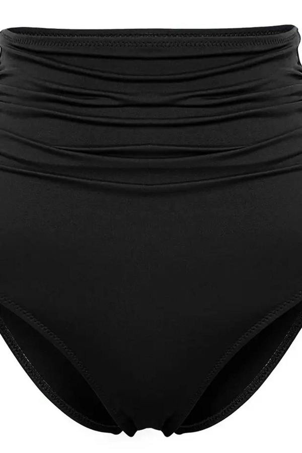 WOVCOR Slimming Effect Hipster Super High Waist Bikini Bottom