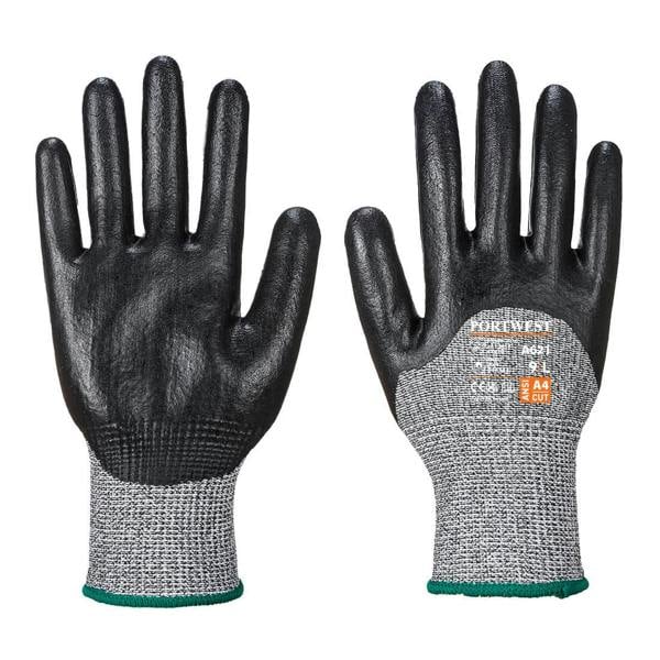Cut D13 3/4 Nitrile Foam Glove - Hi-Vis Trousers
