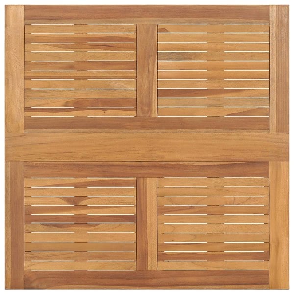 Berkfield Folding Garden Dining Table 90x90x75 cm Solid Teak Wood