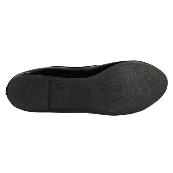 Spot On Ladies Spot On Patent Ballerina Shoes