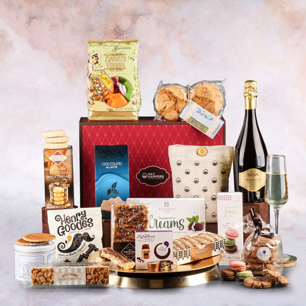 Hay Hampers Sweet Treats with Prosecco