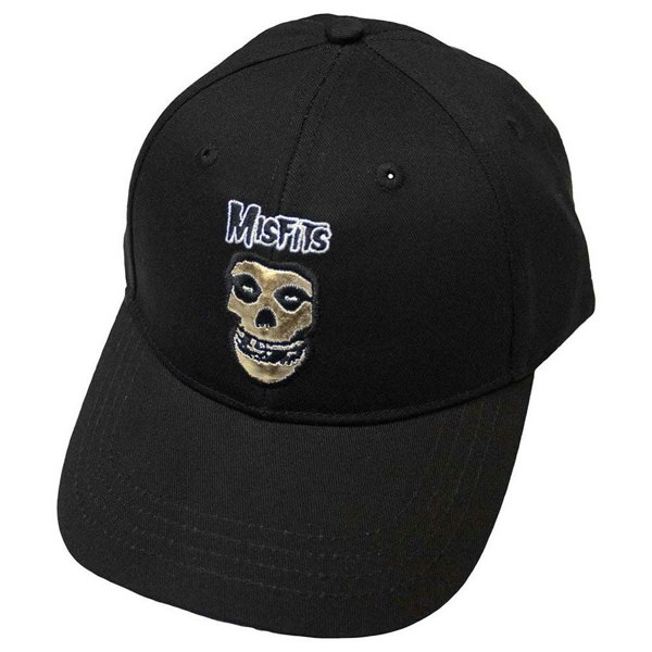 Misfits Band Logo And Gold Fiend Baseball Cap