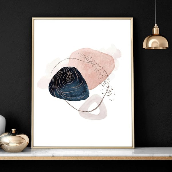 Abstract print for bedroom | set of 3 wall art prints