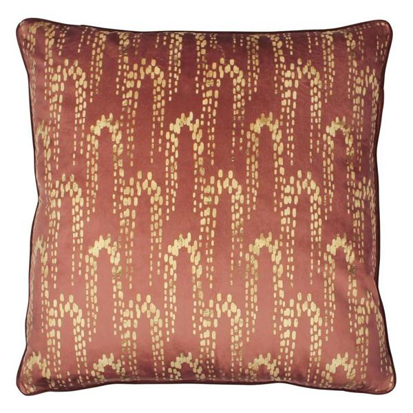 Furn Wisteria Velvet Square Cushion Cover - Sienna - 