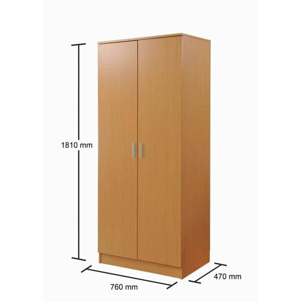 Timber Art Design Rio Costa 2 Door Double Wardrobe