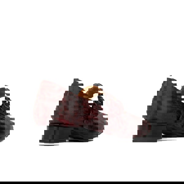 Embassy London Bliss - Burgundy - Women's block heel square toe patent leather Mary-Jane