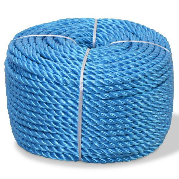 Berkfield Twisted Rope Polypropylene 14 mm 100 m Blue