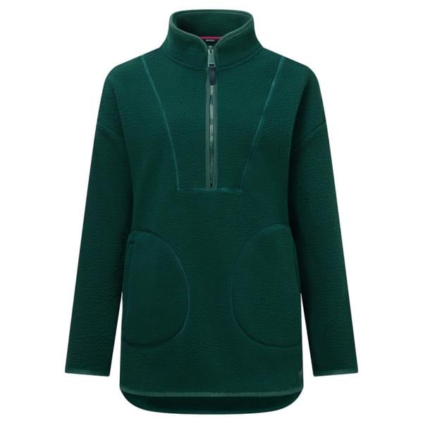 Regatta Womens/Ladies Frankie Borg Half Zip Longline Fleece Top - Deep Pine - 