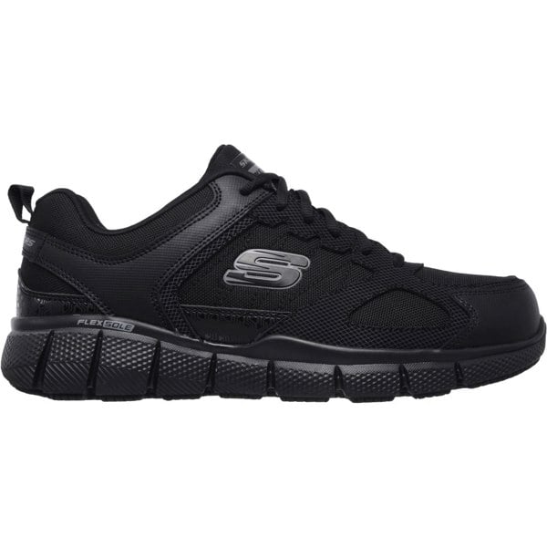 Skechers Workwear Telphin Sanphet Leather Men's Black Safety Trainers