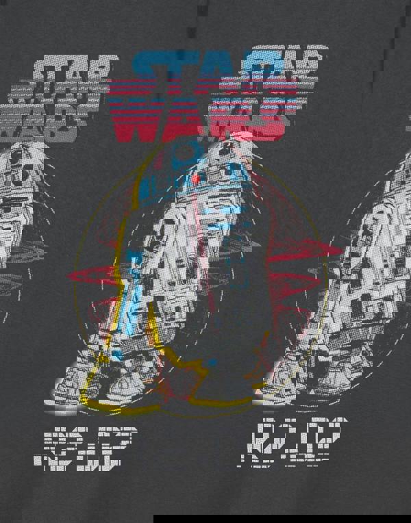 Star Wars Mens Grey R2-D2 Short Sleeved T-Shirt