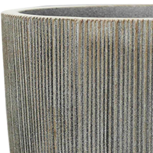 Milan Tall Ruffled Plant Pot 48cm x 37cm, 37L - Sandstone