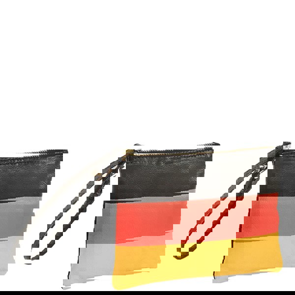 Assots London 'GERMAN' Country Flag Designer Leather Wristlet