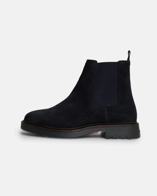 Tommy Hilfiger Corporate Casual Suede Mens Chelsea Boots - Navy Blue