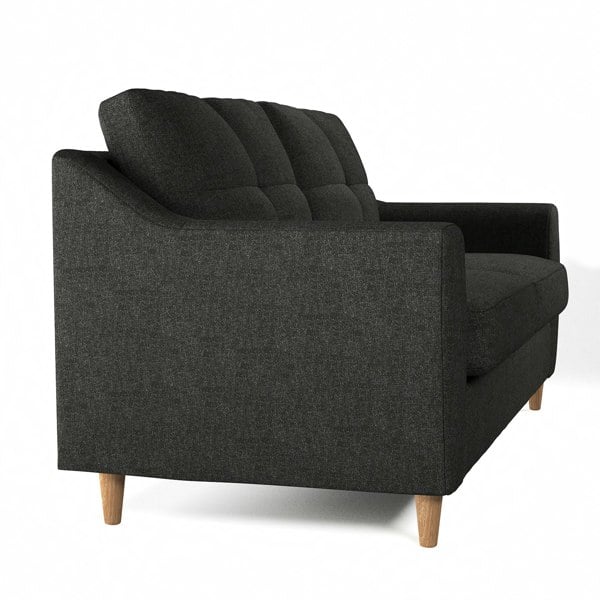 Furnishings For Less Baxter Tufted Fabric 3 Seater Sofa