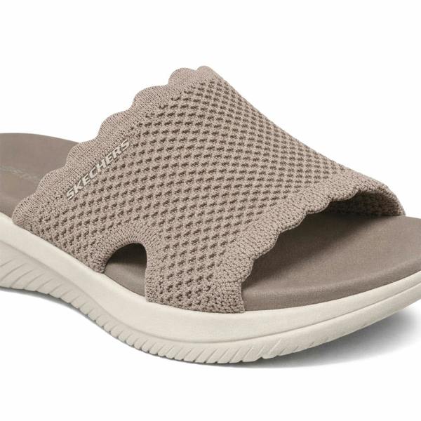 Skechers ULTRA FLEX 3.0 Sliders   in  Taupe