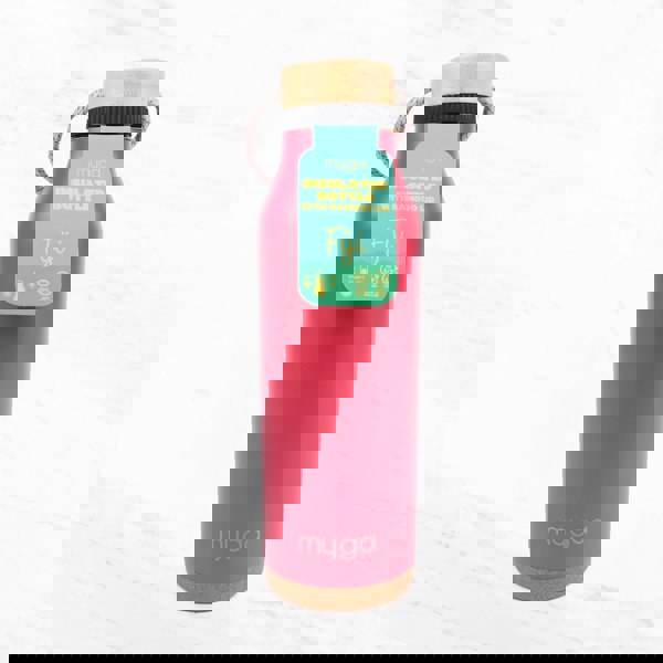 Myga Fiji Insulated Water Bottle with Bamboo Lid