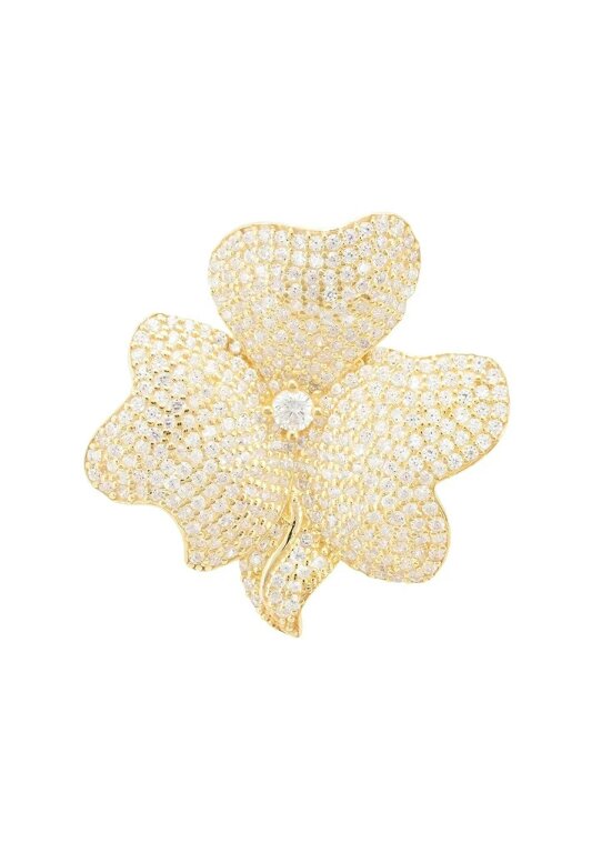Latelita Flower Cocktail Ring Gold
