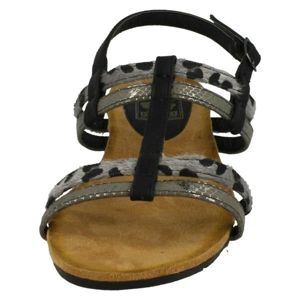 Down to Earth Ladies Down To Earth T Bar Slingback Sandals