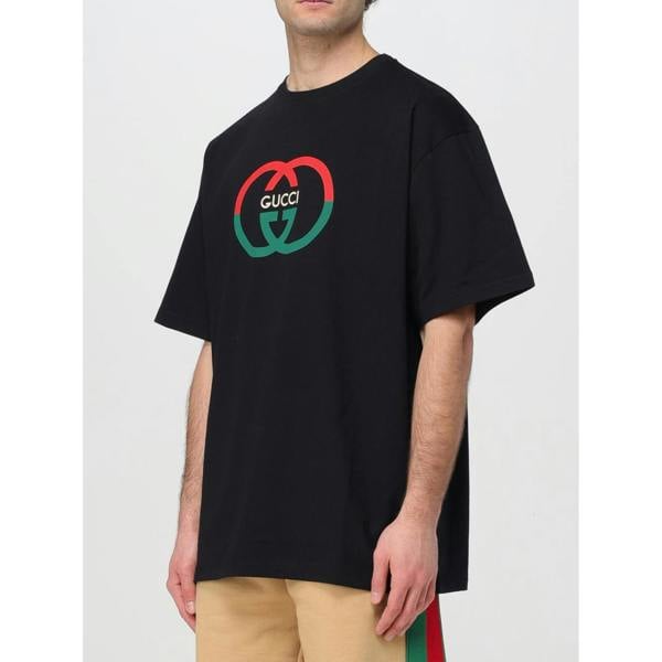 Gucci Interlocking 'G' Print Oversized T-Shirt   in  Black