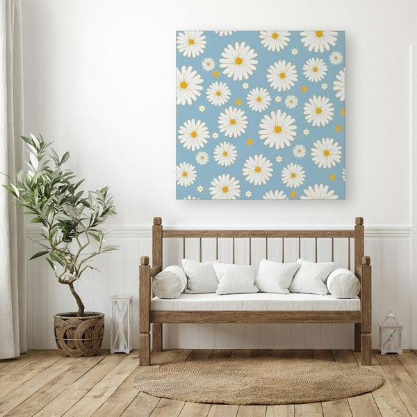 Warren Reed Summer Daisy Pattern Canvas