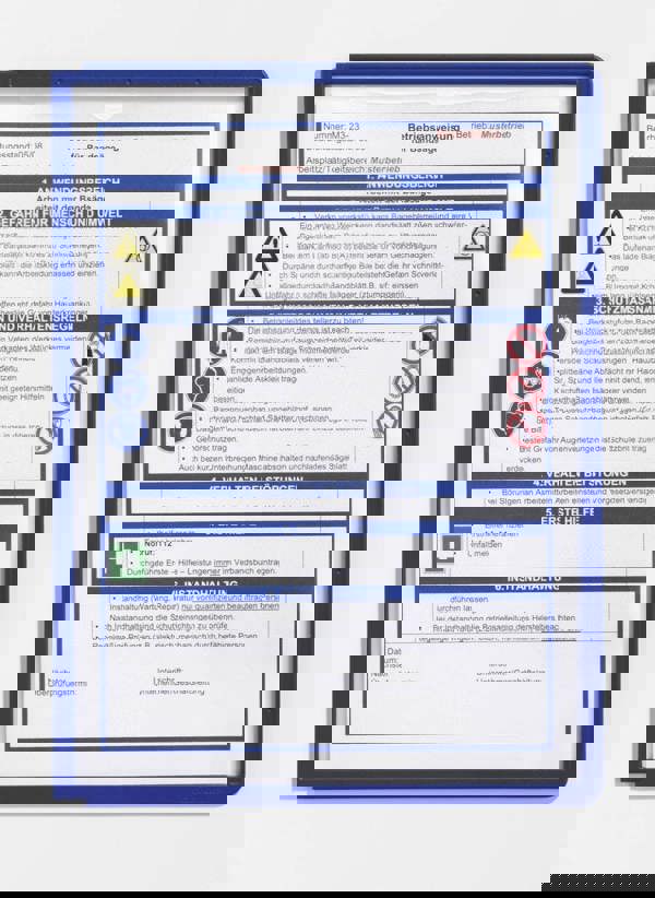 Durable SHERPA Replacement Display Panels | 5 Pack | A4 Blue