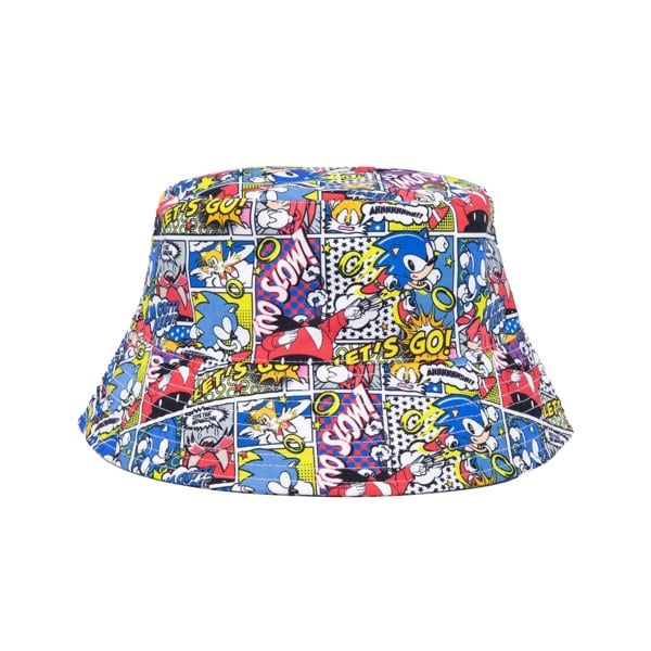 Sonic The Hedgehog Unisex Adult Comic Bucket Hat - Multicoloured