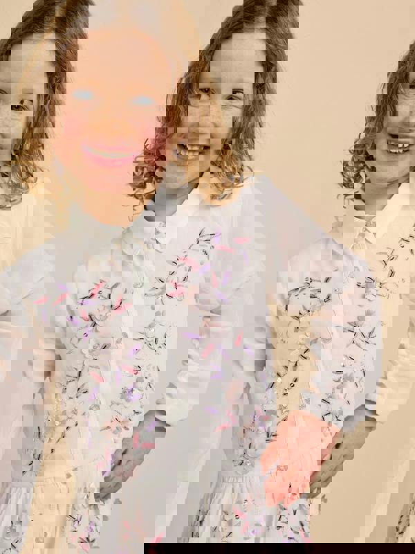 GWD Ellie Embroidered Shirt White Dress