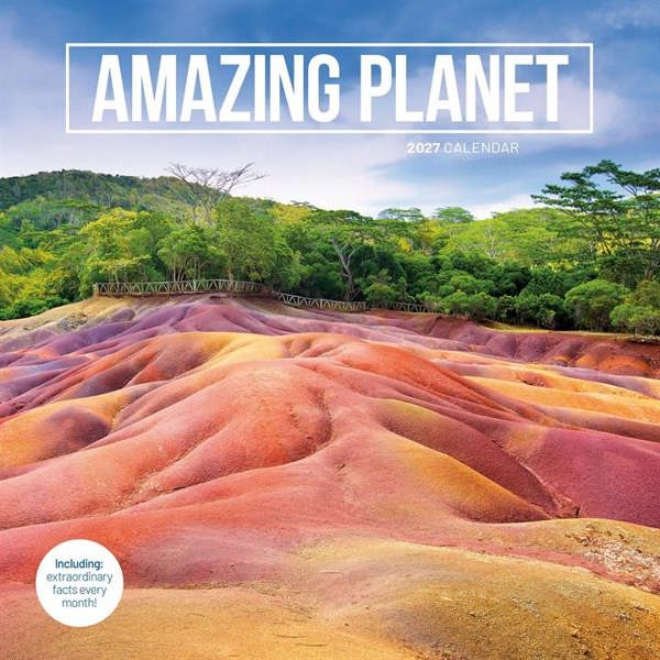 Amazing Planet Calendar 2027, Wall Calendars, Month To View, Natural World, Gift