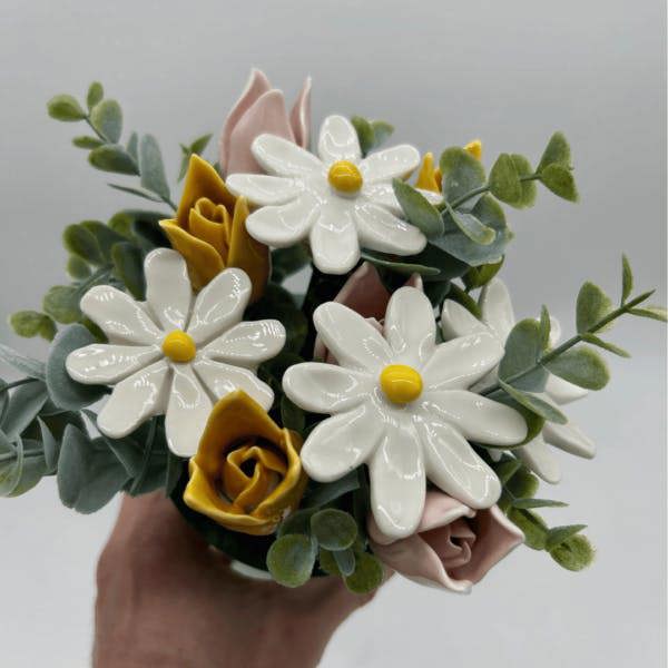 Memorials Direct Colourful Garden Grave Pot