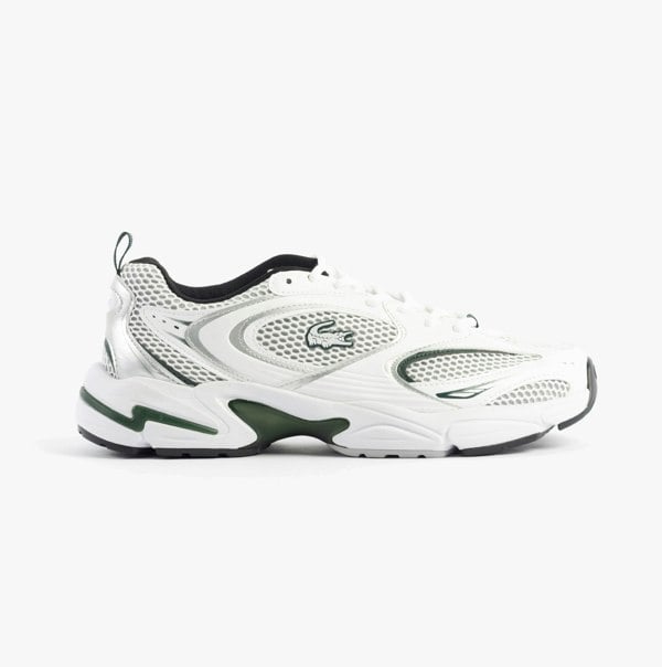 Lacoste STORM 96 2K Mens Trainers White/Dark Green