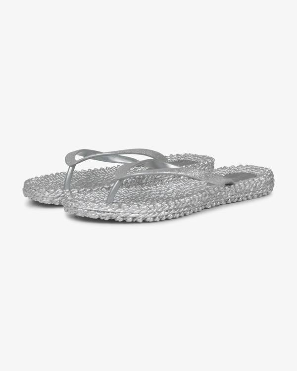 Ilse Jacobsen Cheerful Glitter Womens Flip Flops - Silver 710
